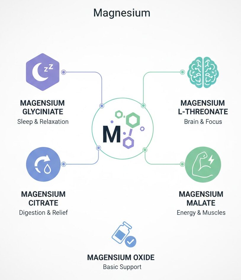 마그네슘 보충제 종류별 차이: 내 몸에 맞는 선택 가이드