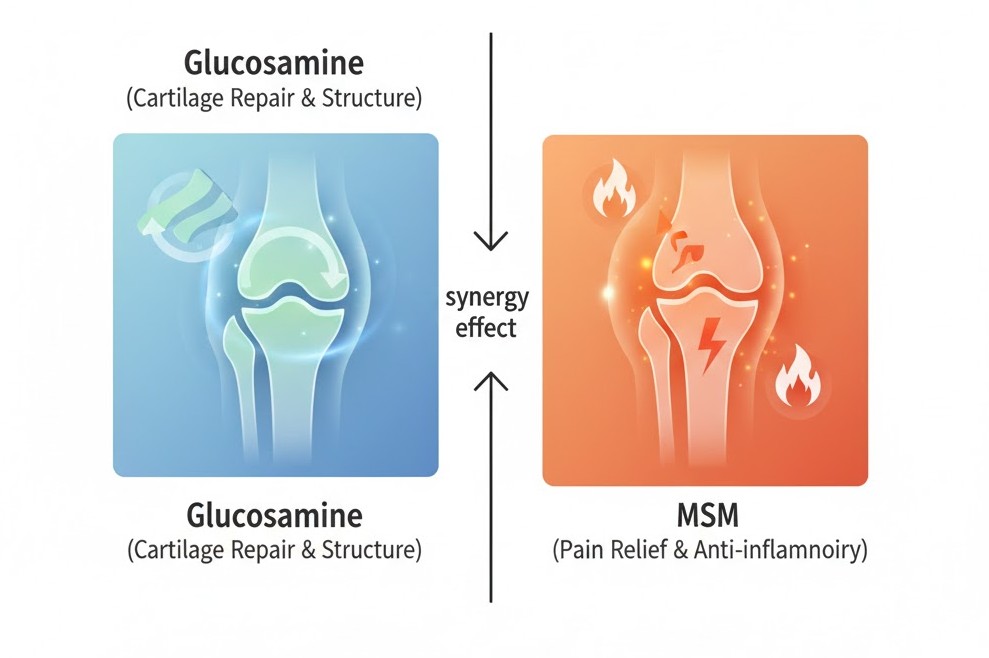 글루코사민 vs MSM: 관절 건강을 위한 최적의 선택은?
