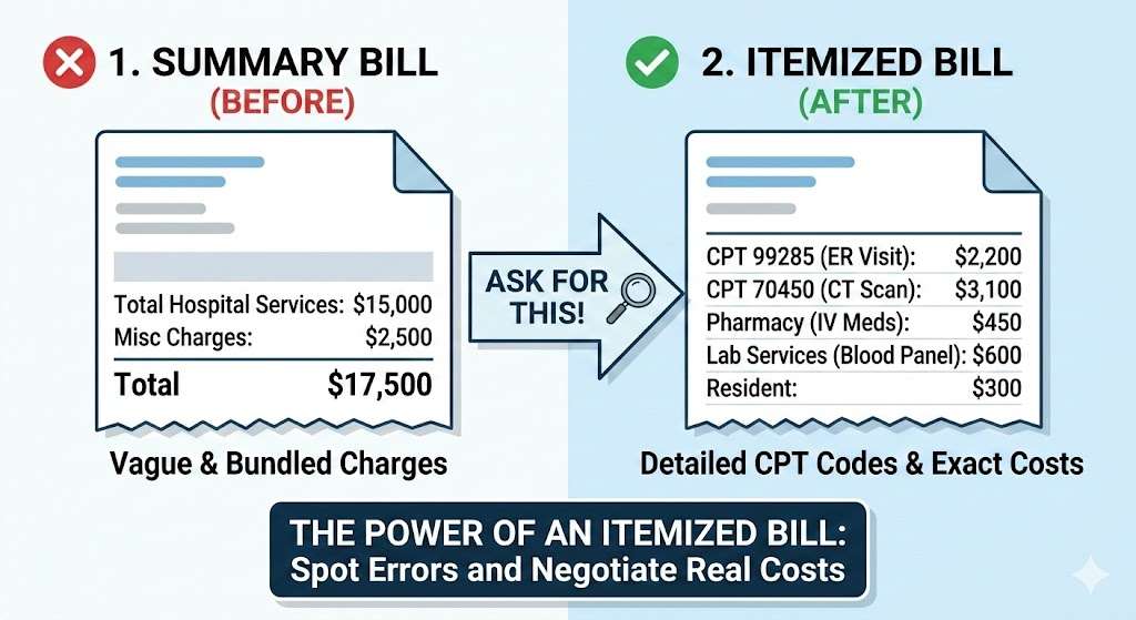미국 병원비 폭탄 해결법: Itemized Bill 요청부터 의료비 감면(Financial Assistance) 신청까지 실전 가이드