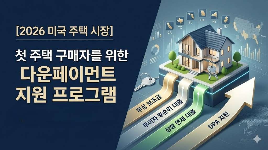 [2026 미국 주택 시장] 생애 첫 주택 구매자를 위한 ‘다운페이먼트 지원 프로그램(DPA)’ 완벽 가이드